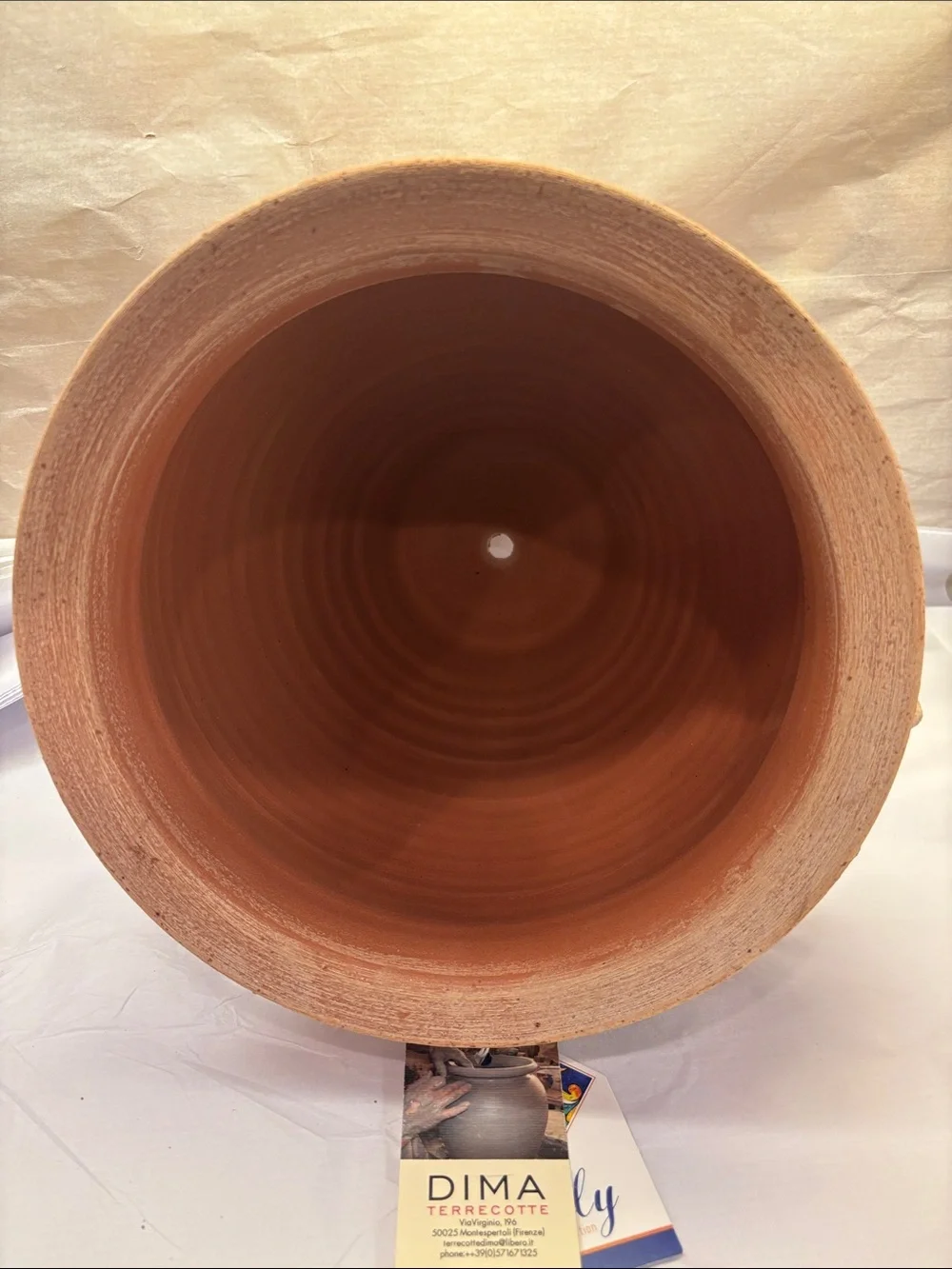 DIMA Terrecotte Rose Motif Terracotta Planter